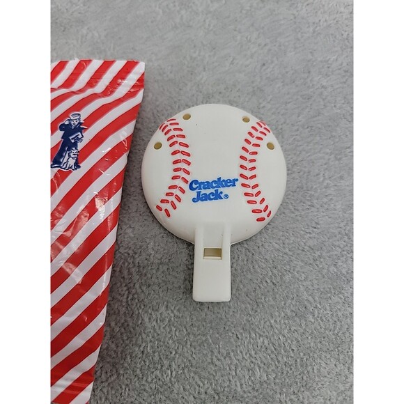 2000 Vintage Premium Cracker Jack Prize Baseball Whistle Toy W/original Packagin - Picture 2 of 13